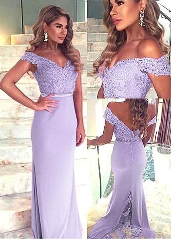 Chic Fabulous Lavender Sheath Formal prom Dresses cg8023