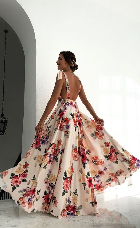Floral Prom Dresses Evening Dresses cg8036