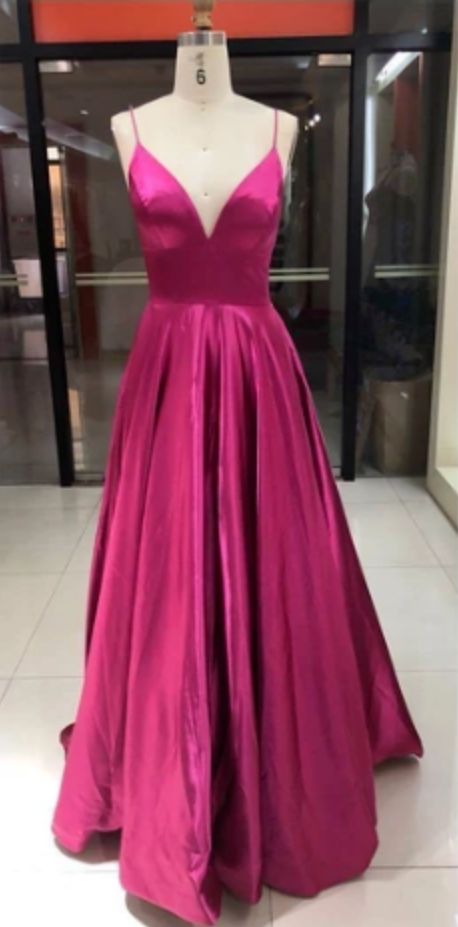 LONG PROM DRESS,V-NECK SLEEVELESS FORMAL PROM DRESS cg8054