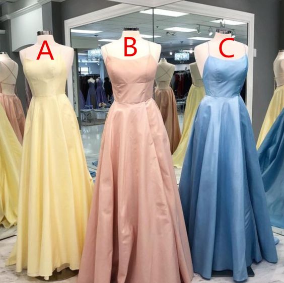 simple 2020 long prom dresses with lace up back prom dress cg8066