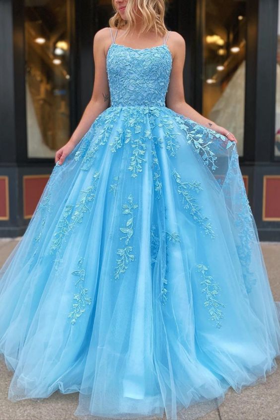 Blue Prom Dress cg8130