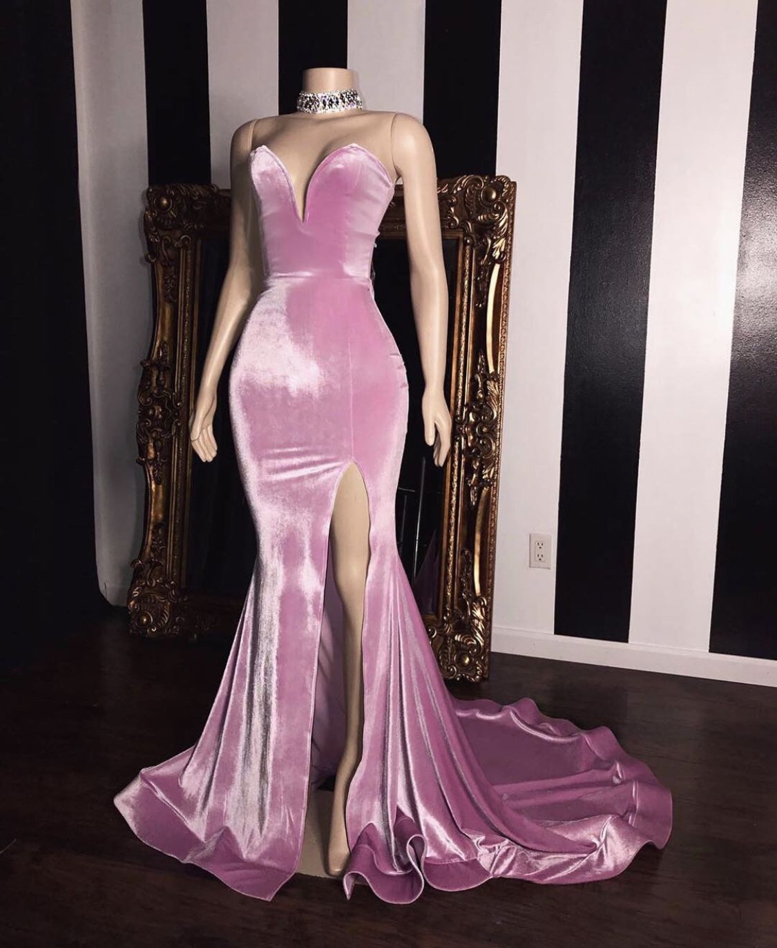 Sexy pink Sheath Long Prom Dress, Simple Evening Party Dress cg8142