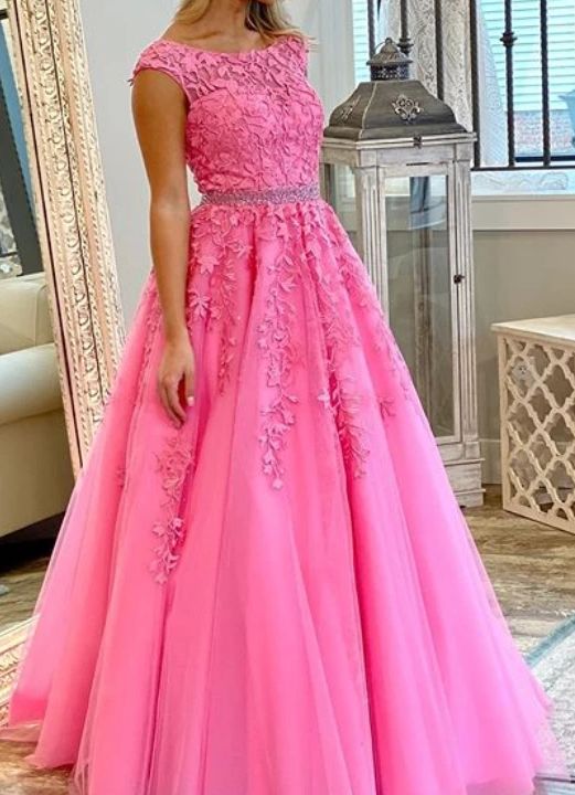2020 Long Prom Dresses with Applique and Beading 8th Graduation Dress School Dance Winter Formal Dress cg8236