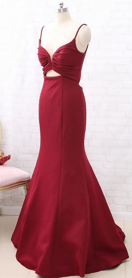 Spaghetti Straps Long 2020 Prom Dresses, Mermaid Prom Dresses, Evening Party Dresses cg8261