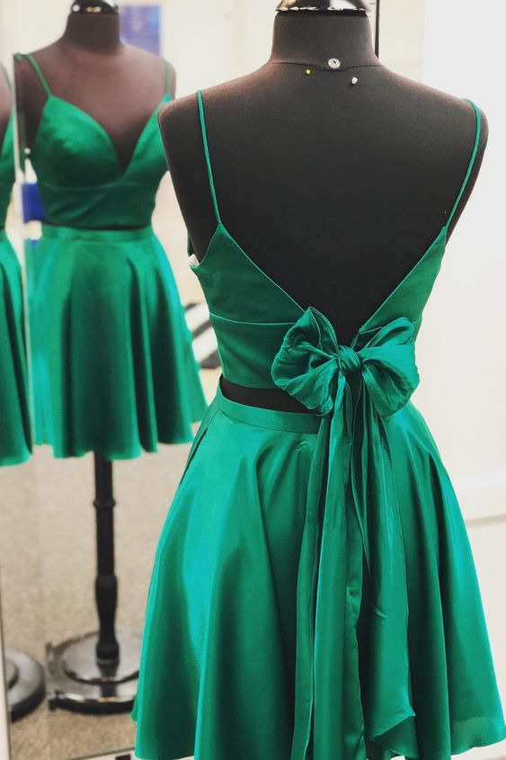 modest 2 pieces homecoming party dresses with bowknot, cg8300