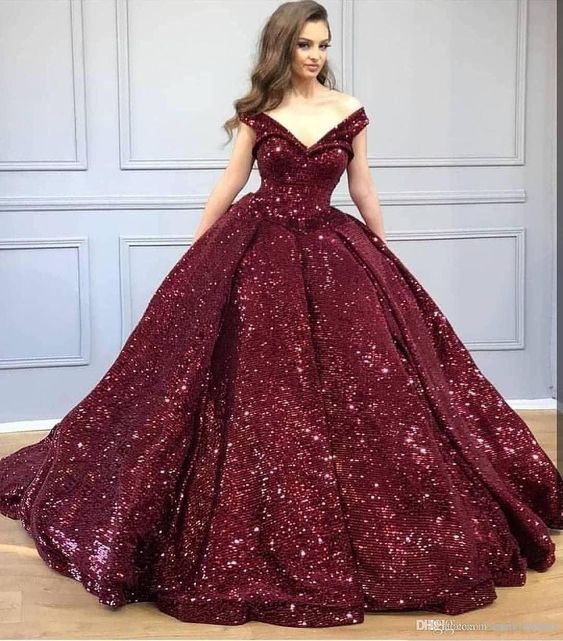 2020 Luxury Off Shoulder Ball Gown Prom Quinceanera Dresses cg8609