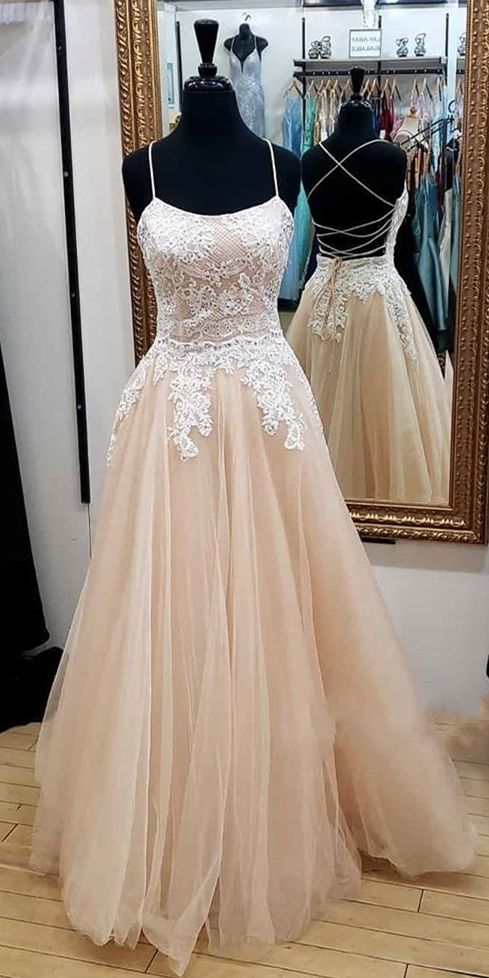 Champagne Long Formal prom Dress cg8755
