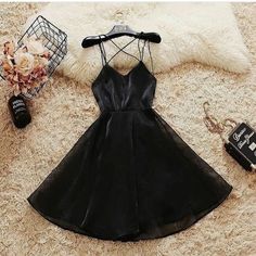 Short Spaghetti Straps Simple Homecoming Dress cg8821