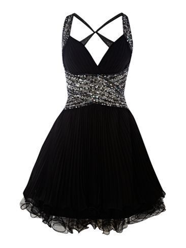 Cute Black Homecoming Dress cg8875