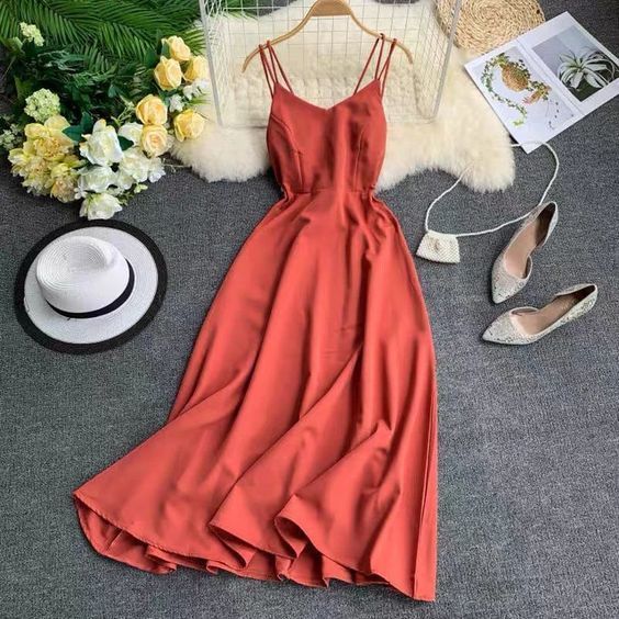Spaghetti Strap Long Prom Dress cg8901