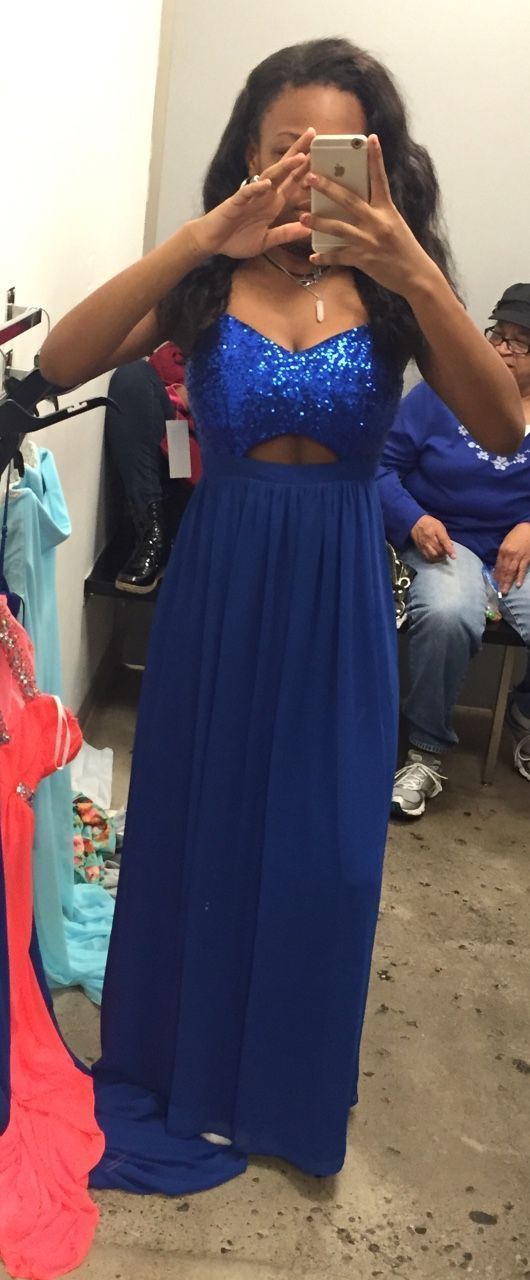 New Arrival Long Prom Dress,Royal Blue Chiffon Prom dress cg9154