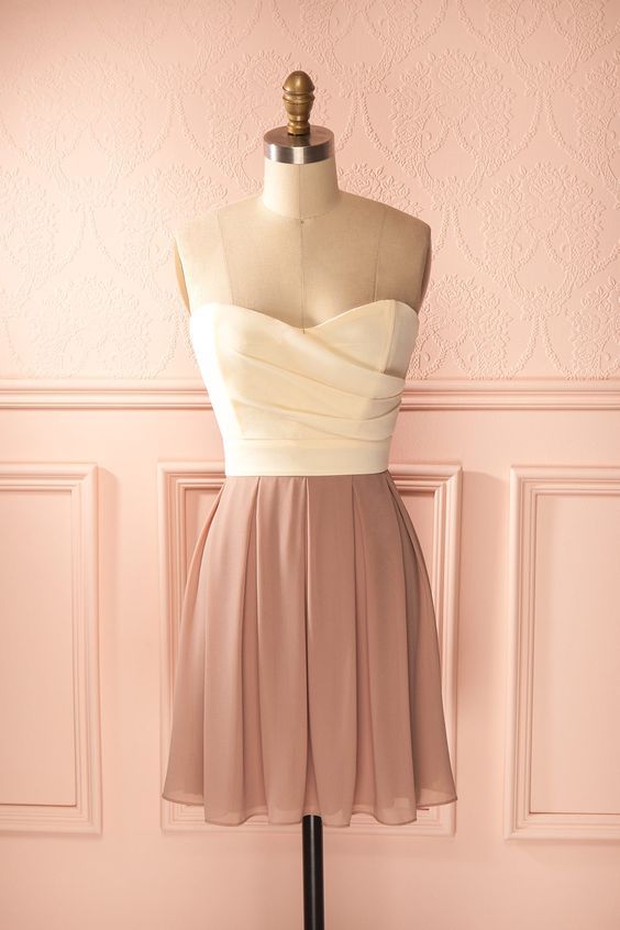 Vintage Dress, Blush Gowns, Mini Short Homecoming Dress cg9164