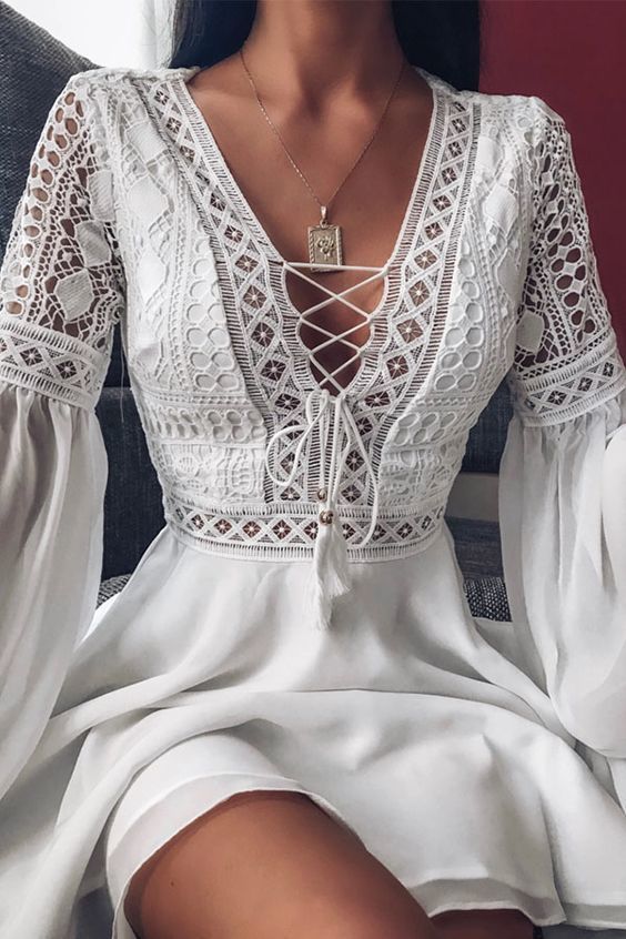 White Short Dress, Women Vintage Dresses homecoming dress cg9228