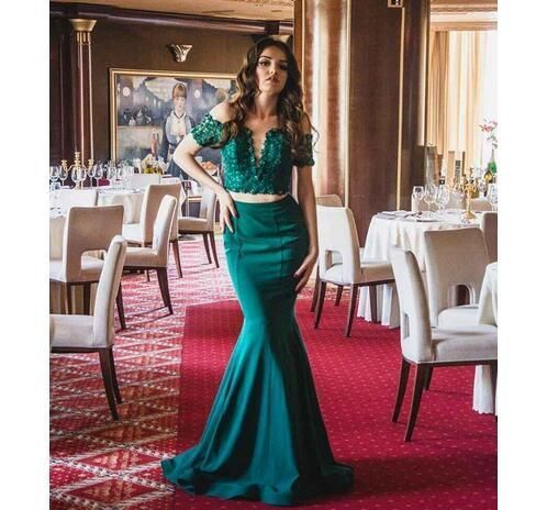 Green Mermaid Long Prom Dress,Prom Dresses cg9247