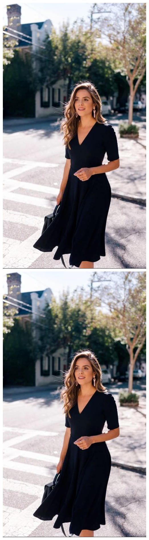 Simple V-neck Prom Dress cg9293