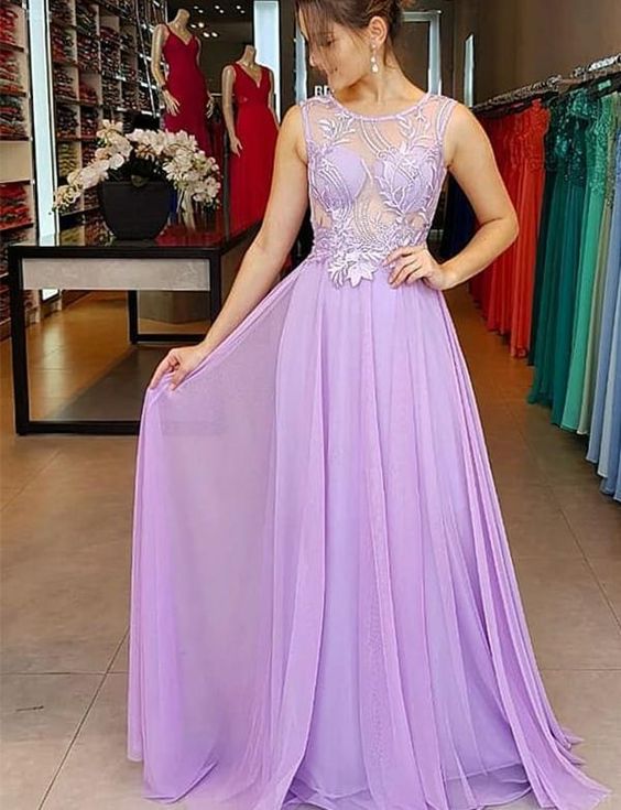 Sexy Chiffon A Line Prom Dress, Long Evening Party Dress cg9355