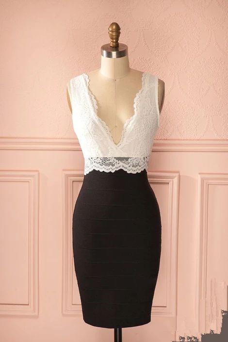 Lace Party Dress,Pencil Party Dress,Fashion Homecoming Dress cg9492