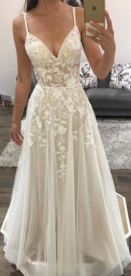 Satin Prom Dress A-Line V-Neck Long Prom Dresses cg9697