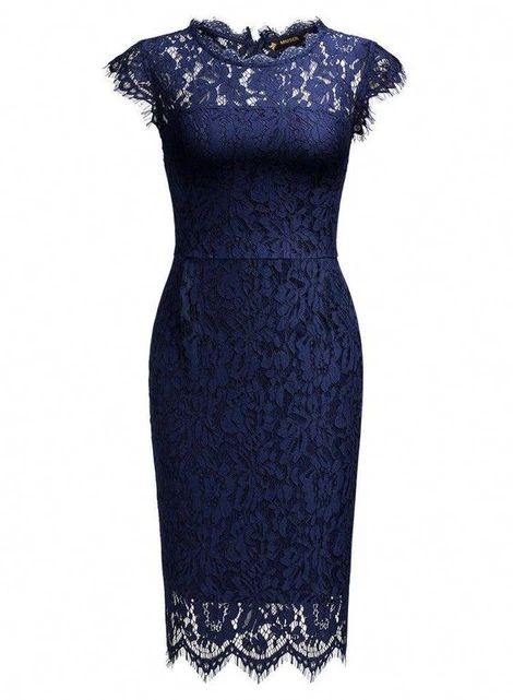 Navy Blue Lace Short Homecoming Dress, Sleeveless Dress cg9730