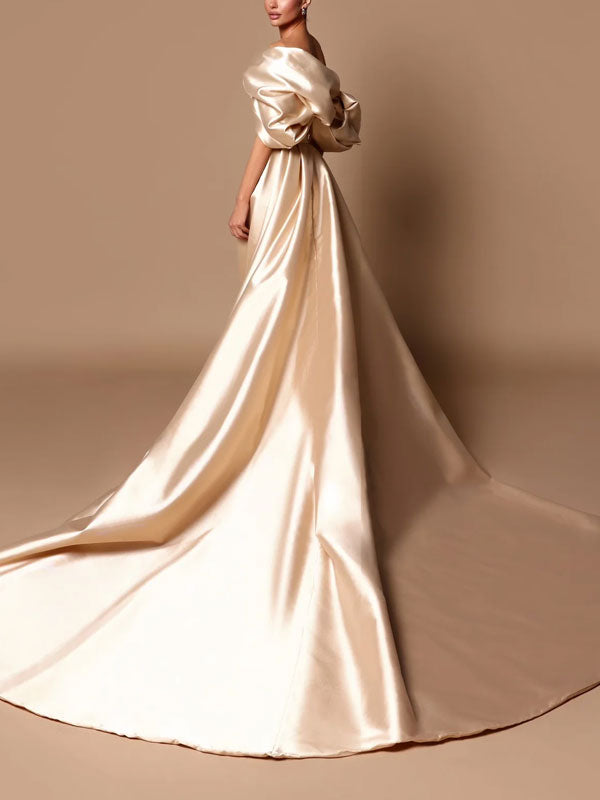 Off-shoulder Exquisite Embroidery Women's Dress