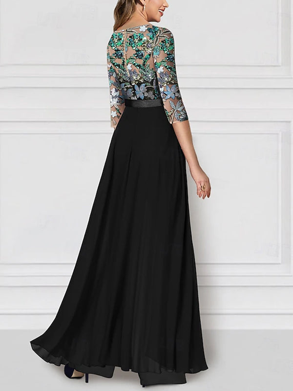 Round Neck Mesh Jumpsuit