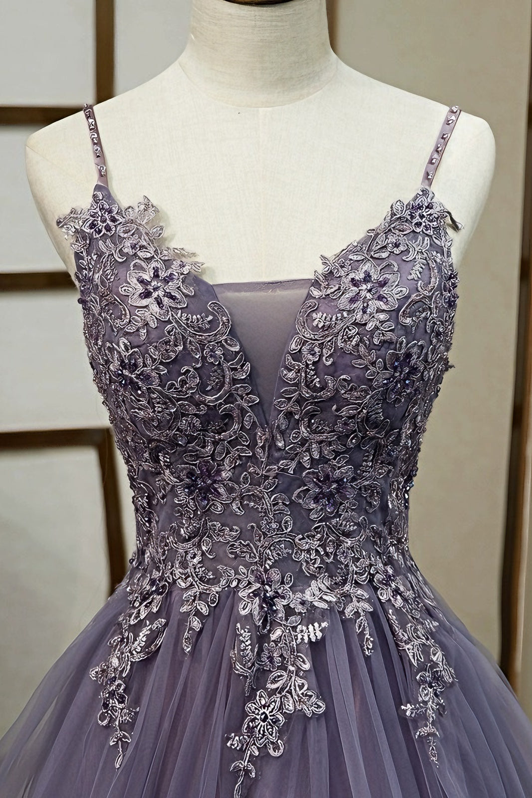 loveedsTM-Purple sling high-end forest-style colored yarn evening dress
