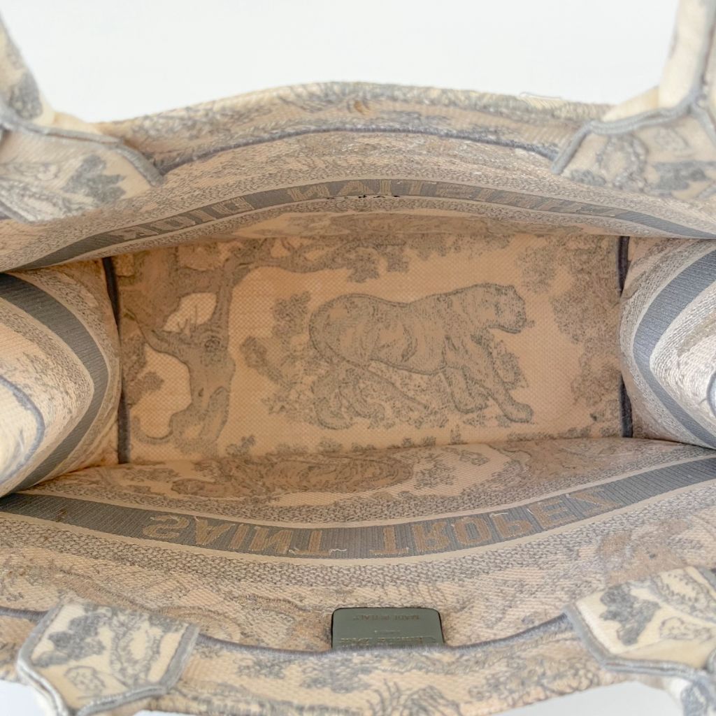 Dior Canvas Book Tote Medium Bag