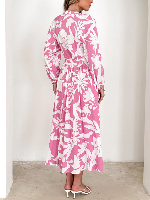 Loose Temperament Printed Ladies Dress