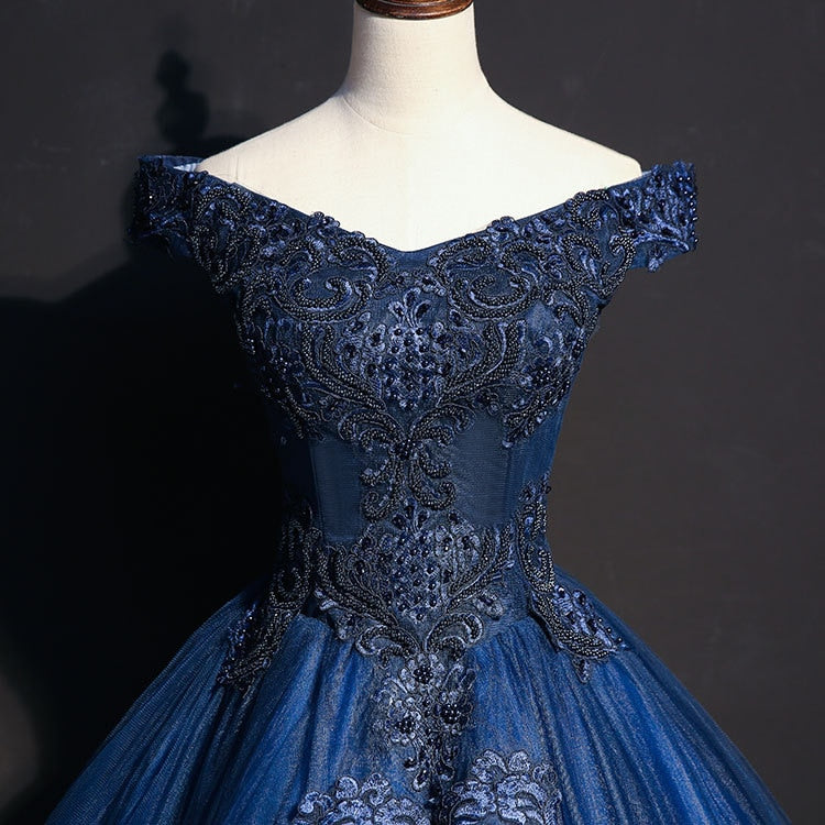 loveedsTM- Quinceanera Dress Gryffon Luxury Party Prom Dress Elegant Off The Shoulder Vintage Lace Embroidery Quinceanera Dresses