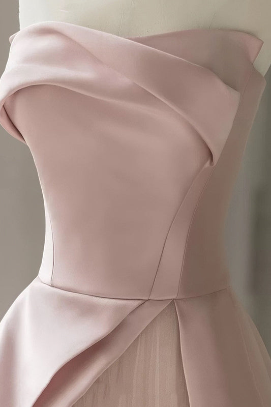 loveedsTM-Pink tube top evening dress