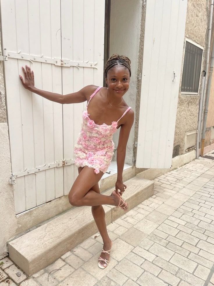 Cute Sheath Spaghetti Straps Pink Floral Mini Short Formal 7th Grade Homecoming Dresses Middle School Short Prom Dress Hoco Outfits DH1382