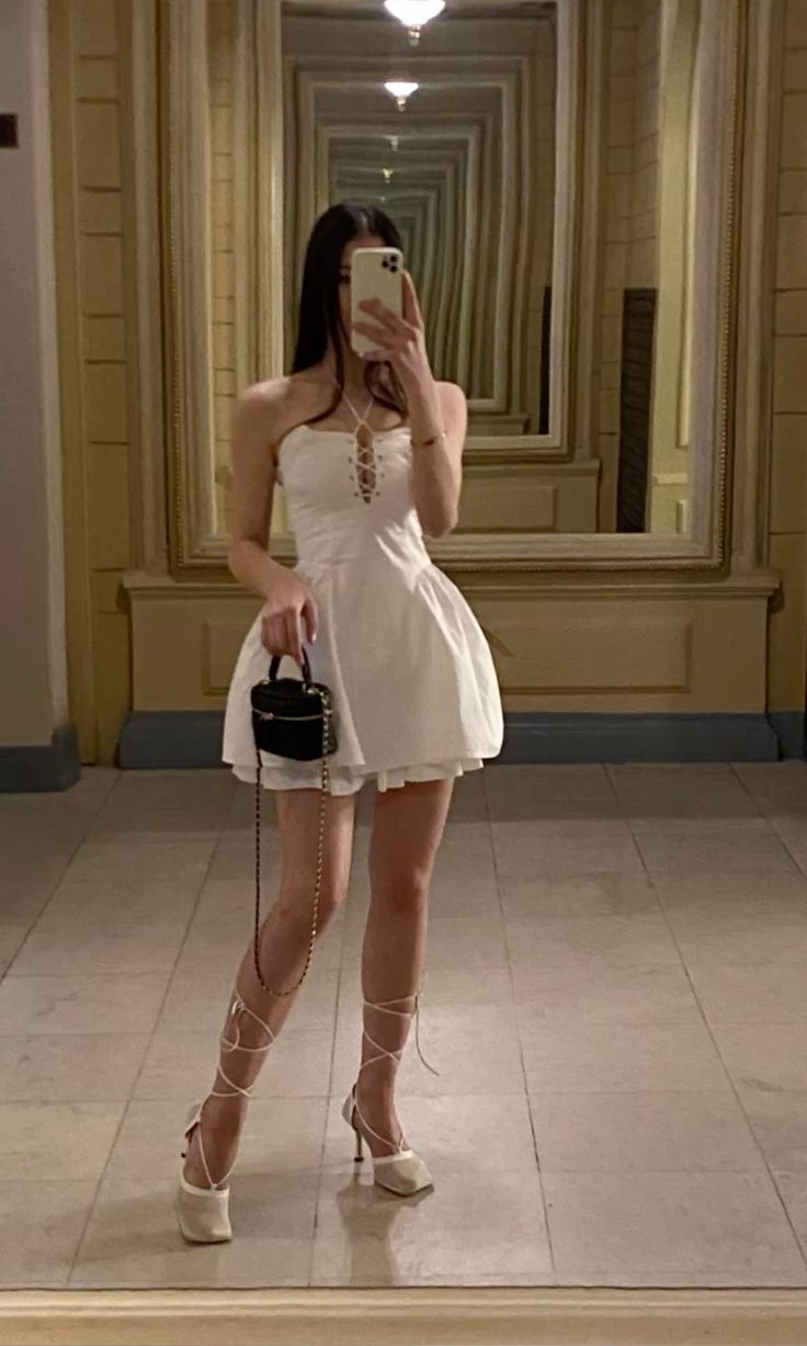 Unique A Line Halter White Satin Short Mini Formal 7th Grade Homecoming Dresses Middle School Short Prom Dress Hoco Outfits DH1413