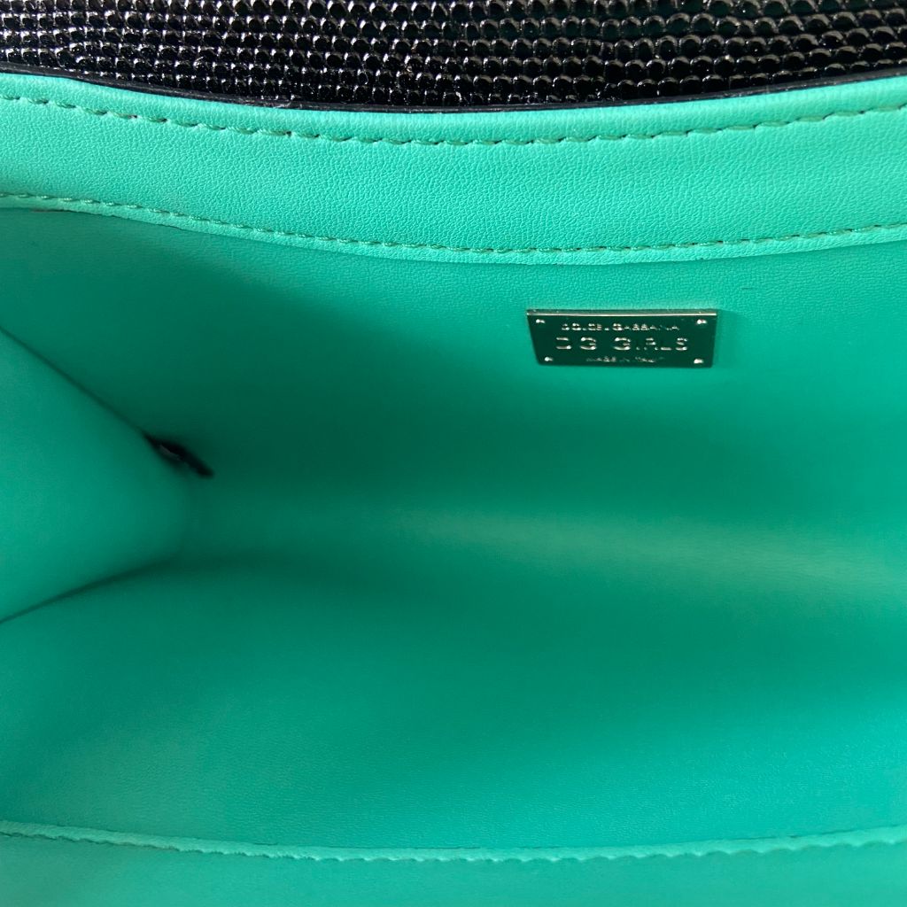 Dolce & Gabbana Black DG Girls Hashtag Logo Bag