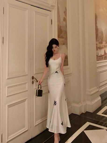 Classy Mermaid White Satin Long 18th Birthday Dress Party Gown 21st Birthday Outfits Birthday Dress Ideas For Women DP1294