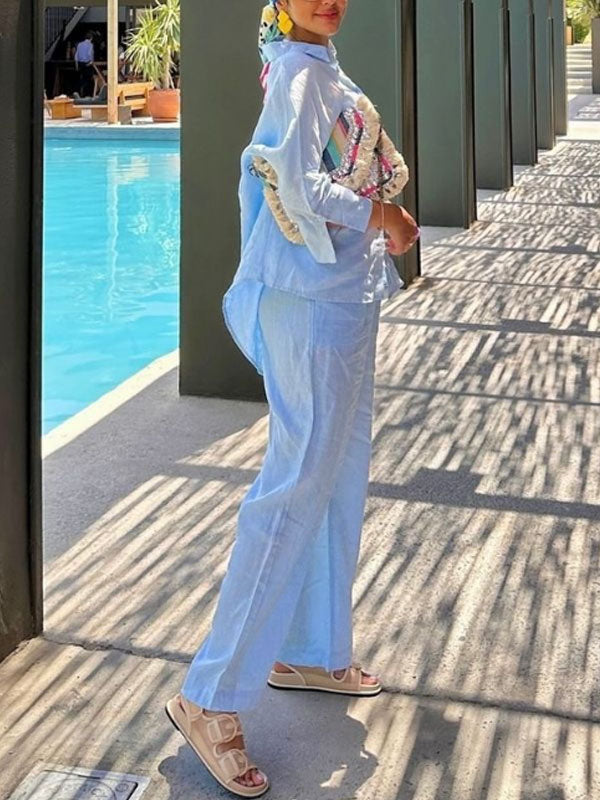 Casual Outdoor Vacation Shirt Women's Sets