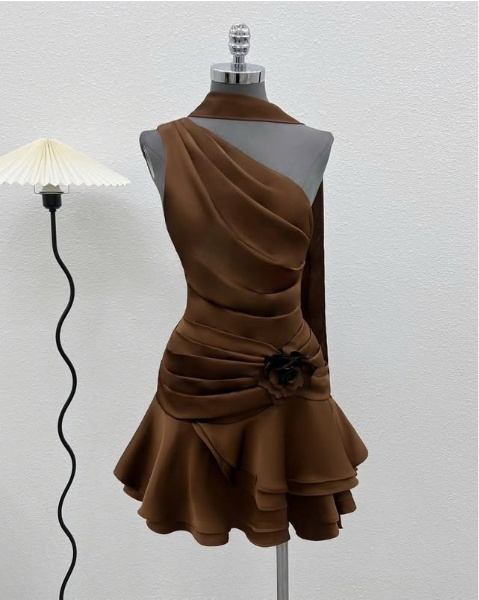 Ivory short party dress cocktail dress homecoming dress cg25427