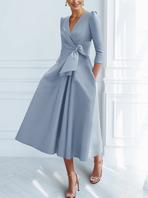A-line Cocktail with Bow Dress
