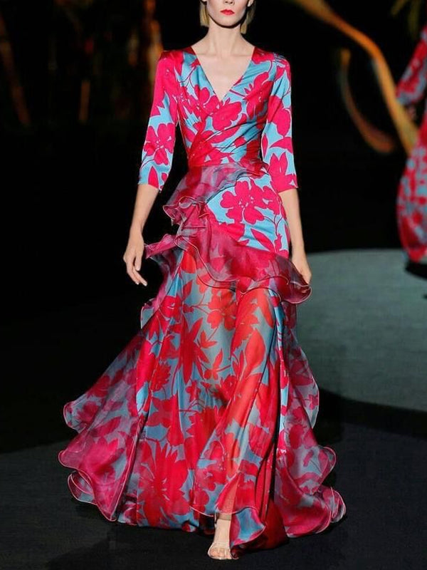 Elegant And Graceful Catwalk Women's Dress