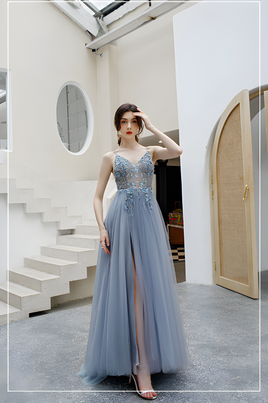 loveedsTM-Forest style small fresh dreamy temperament evening dress