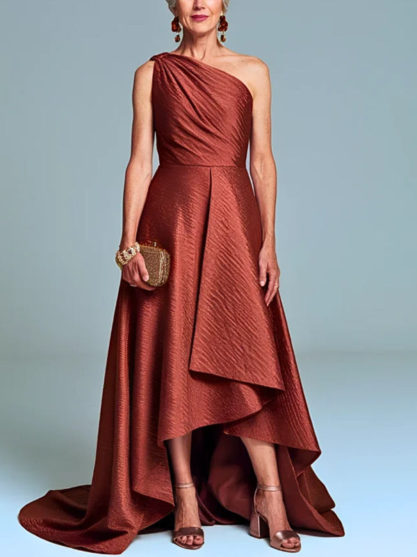 Off-shoulder Solid Color Maxi Dress