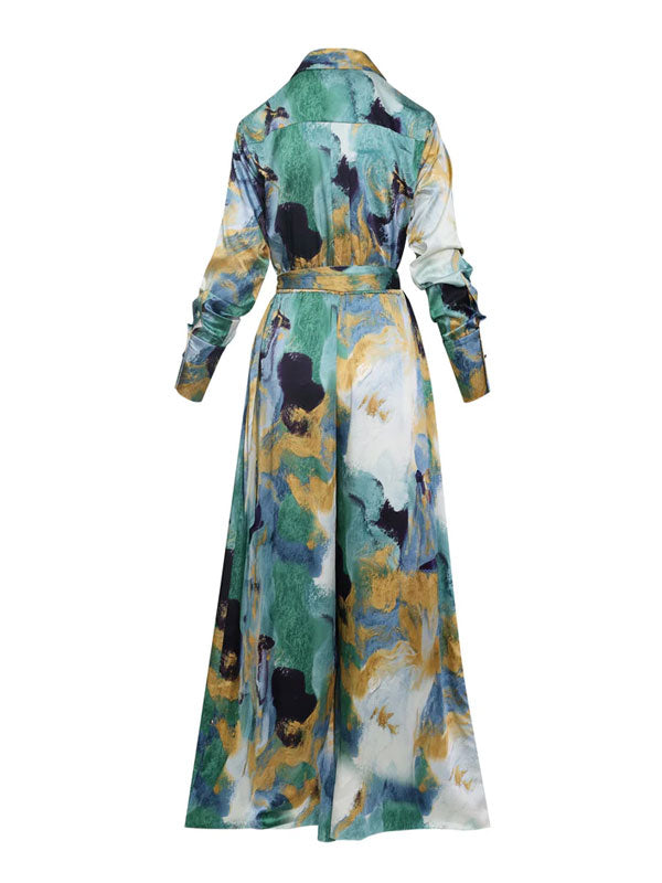 Luxurious and Comfortable Ink Print Women's Jumpsuit