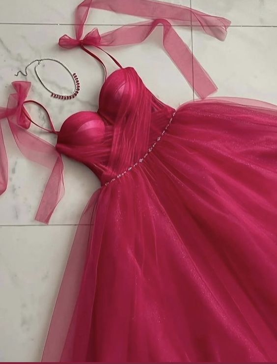 Gorgeous Hot Pink Prom Dress fg381