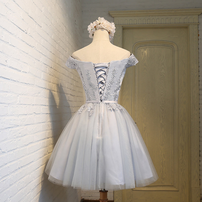 Cute lace short prom dress homecoming dress 8290