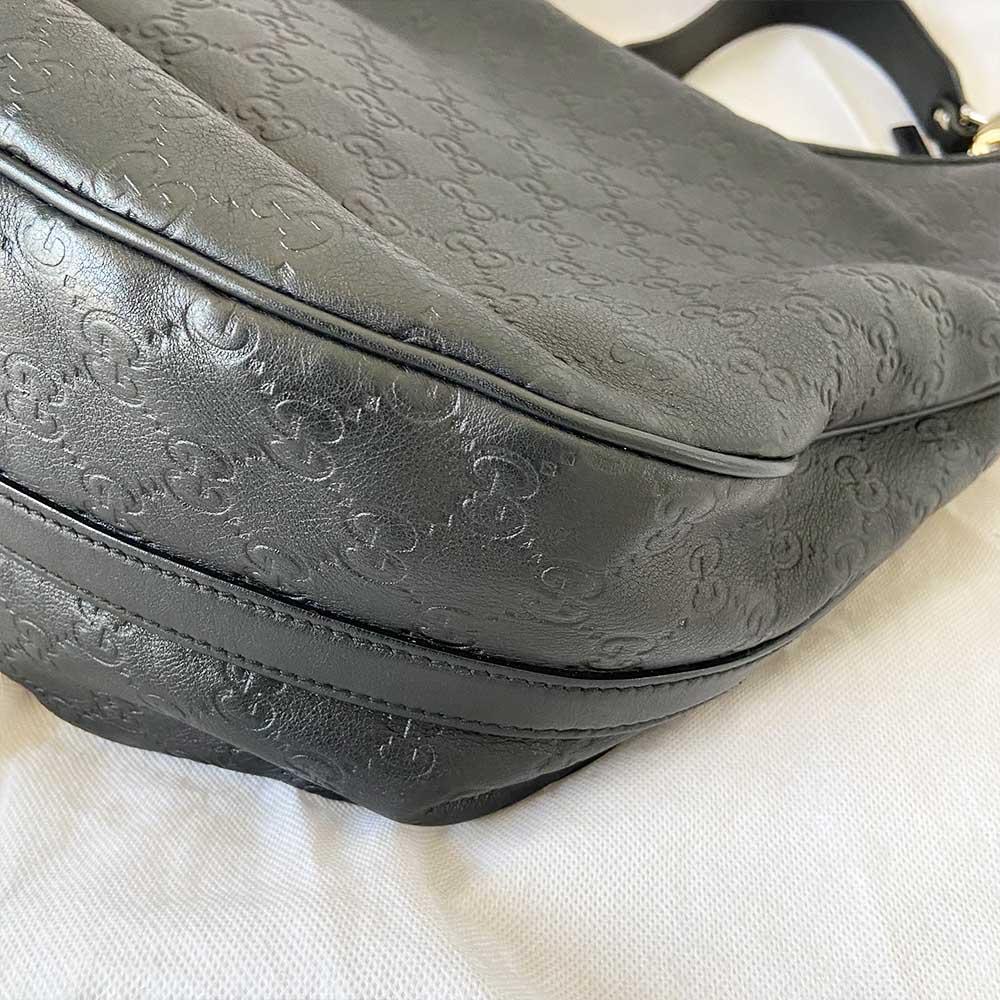 Gucci Black Guccisima Shoulder Bag