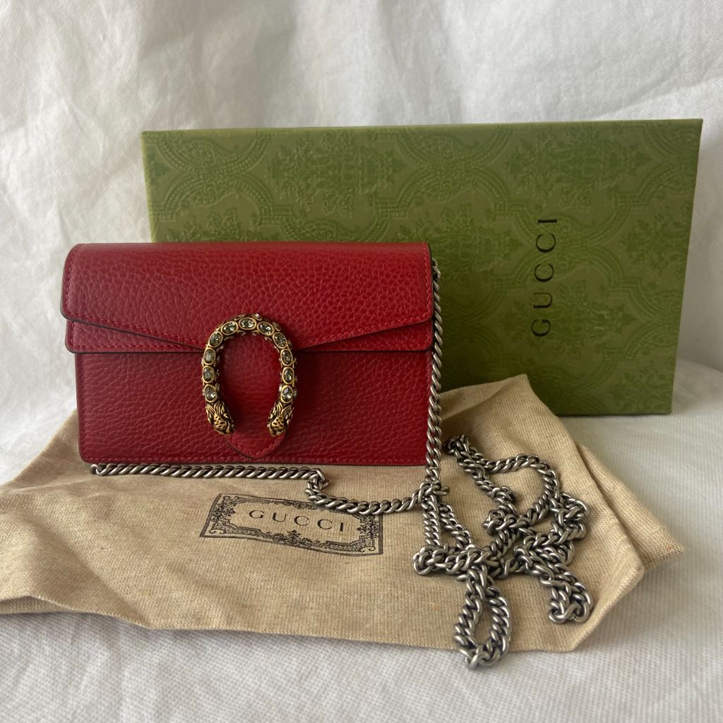 Gucci Dionysus leather super mini bag