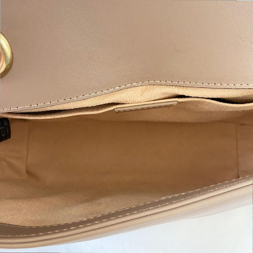 Gucci mini dusty pink GG marmont 2.0 shoulder bag matelasse