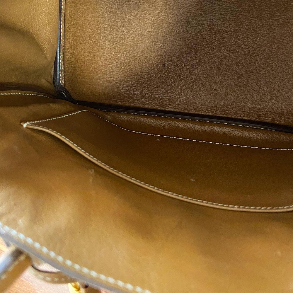 Hermes 30 Gold Birkin Epsom Leather Bag