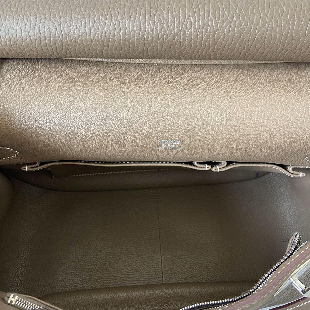 Hermès Etain Togo Leather Palladium Hardware Jypsiere 31 Bag