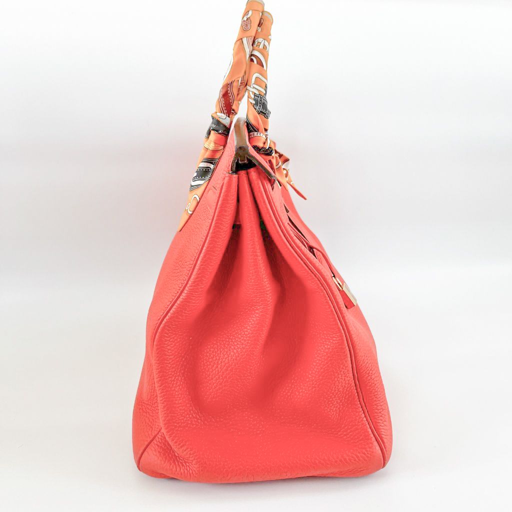 Hermès Orange Togo Leather with Gold Hardware Birkin 40 Bag