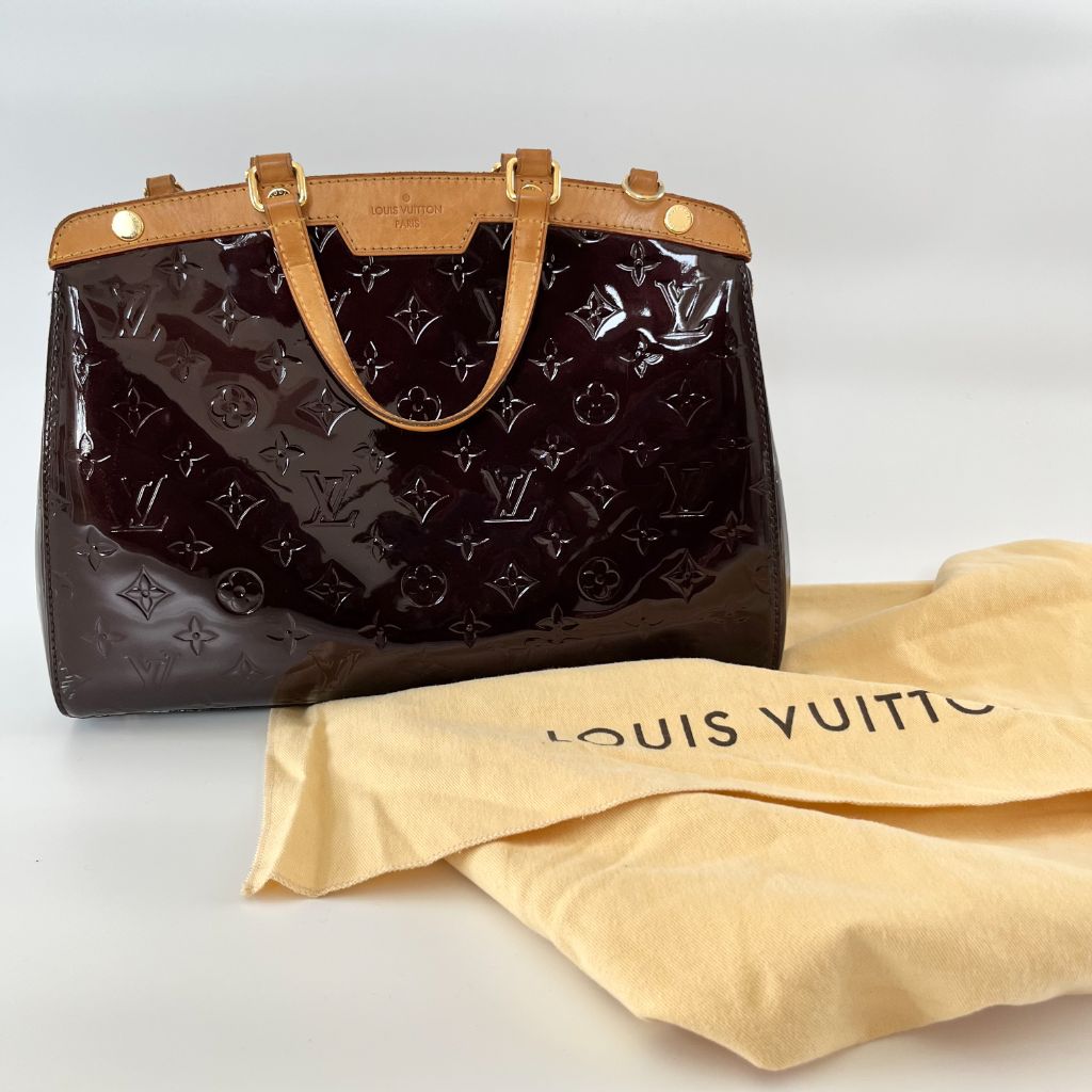 Louis Vuitton burgundy Vernis brea MM shoulder bag